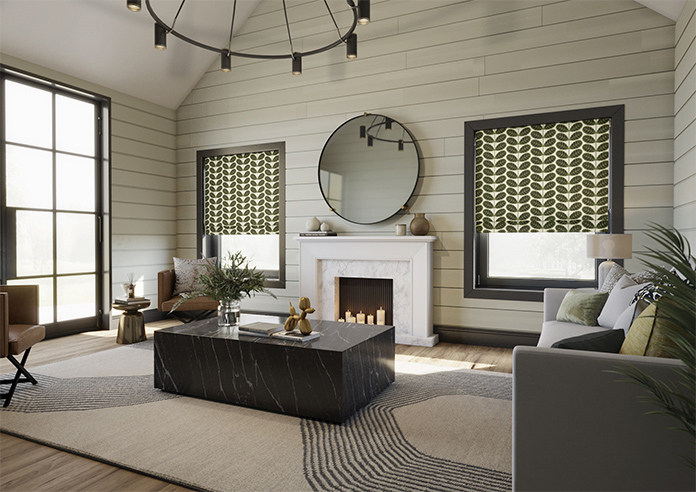 Orla Kiely Botanica Stem, Green - Roman Blind - Image 6